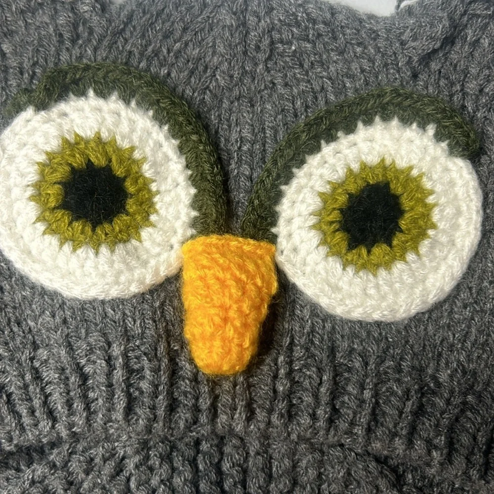 Infant Crochet Owl Beanie